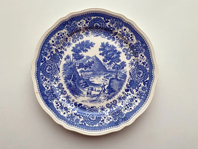 ASSIETTE PLATE VILLEROY Et Boch Modèle « Burgenland » Bleu EUR 14,00